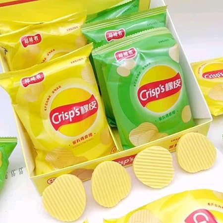 Potato Chip Shaped Erasers