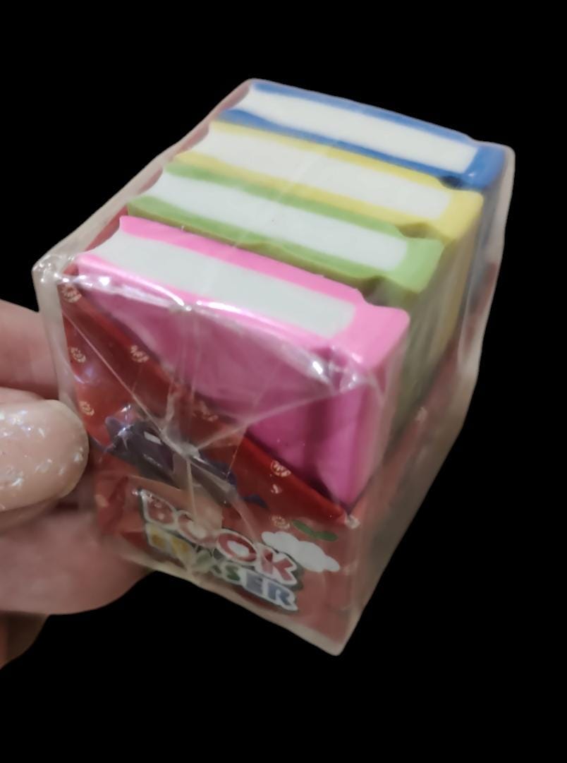 Book shaped Erasers