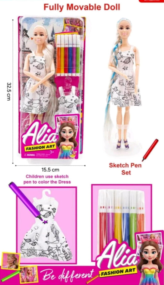 Alia Fashion Art Doll