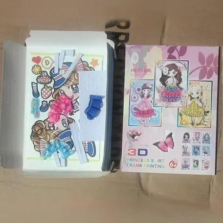 Princess Skirt Frame Painting | Doll