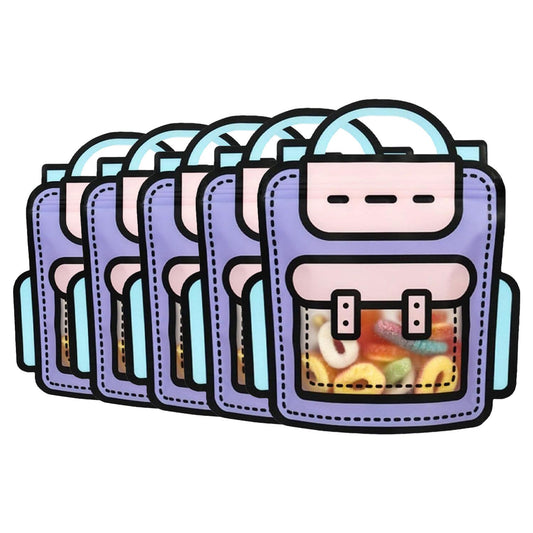 School Bag Themed Zipper Bags
