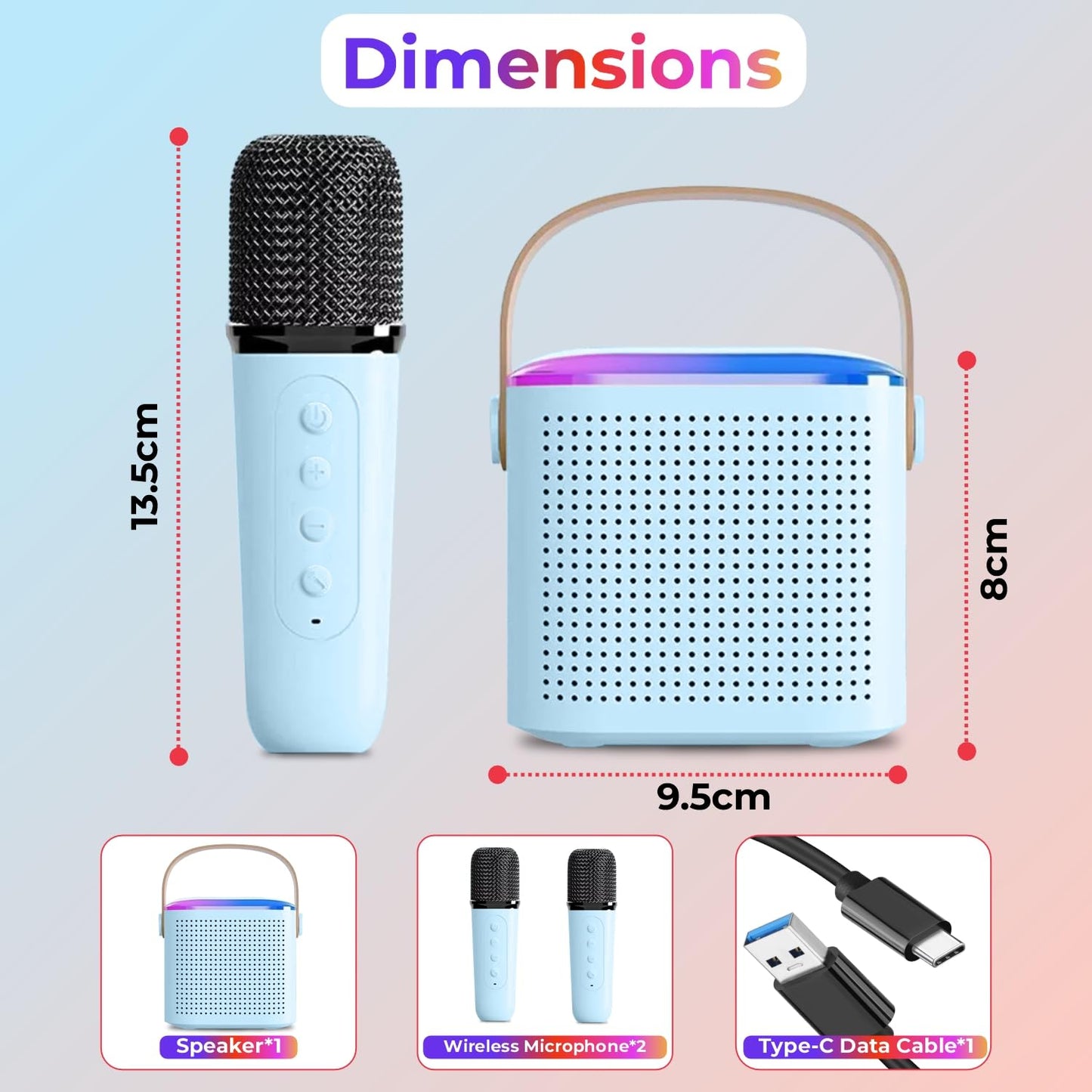 Karaoke 2 Mic with Speaker