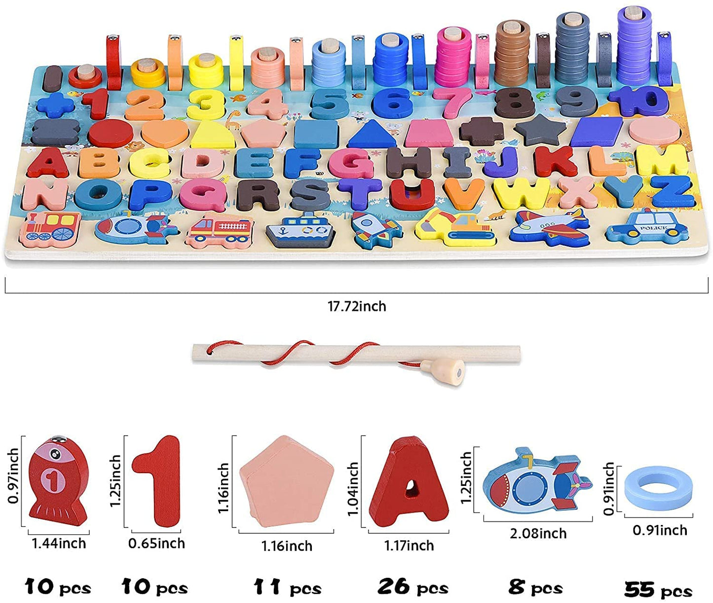 7 in 1 Wooden Board Game