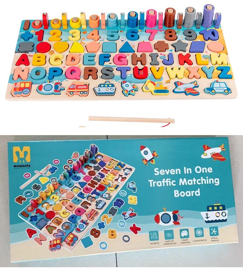 7 in 1 Wooden Board Game