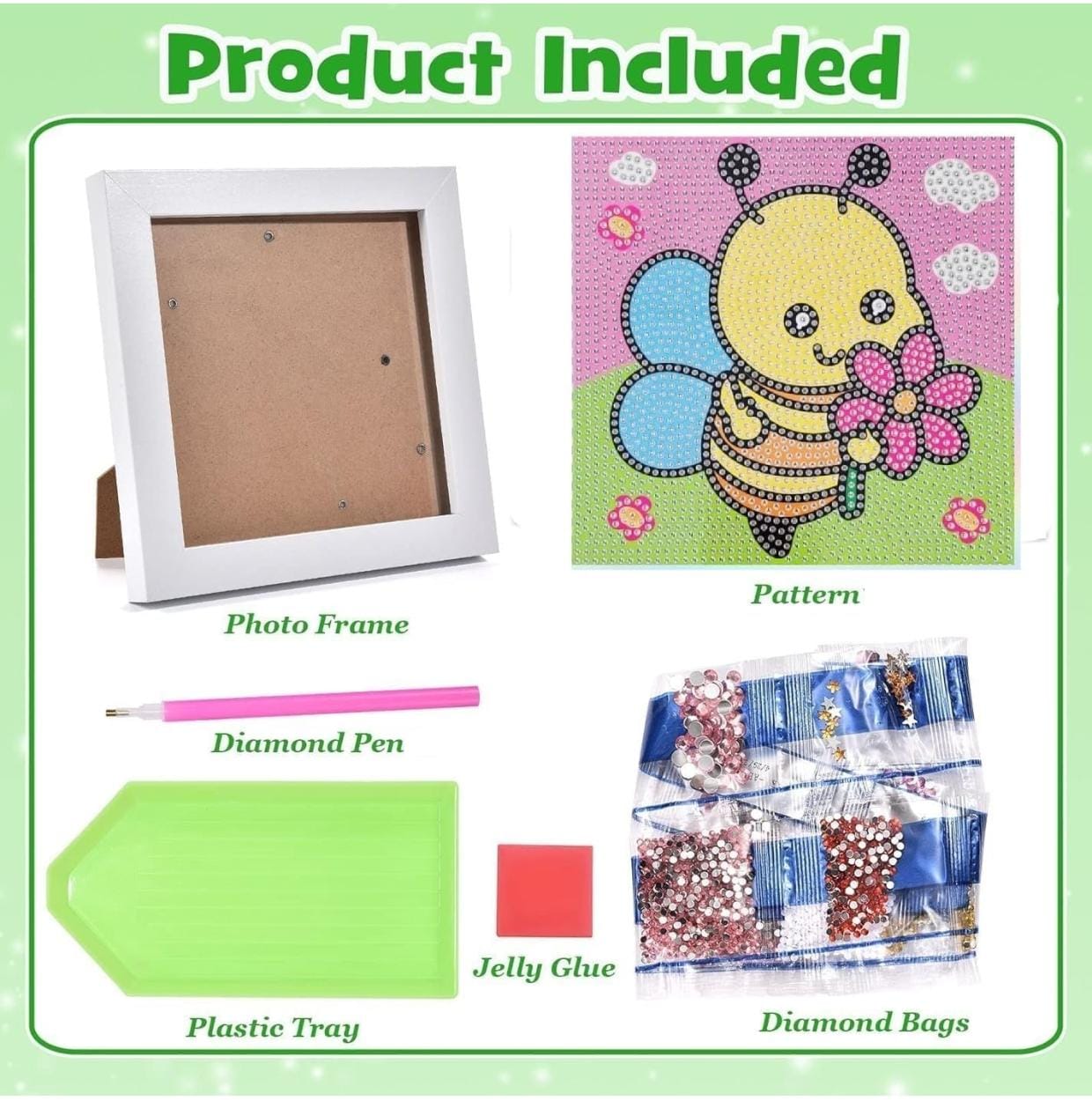 DIY 5D Diamond Painting Kit ( Honey bee )
