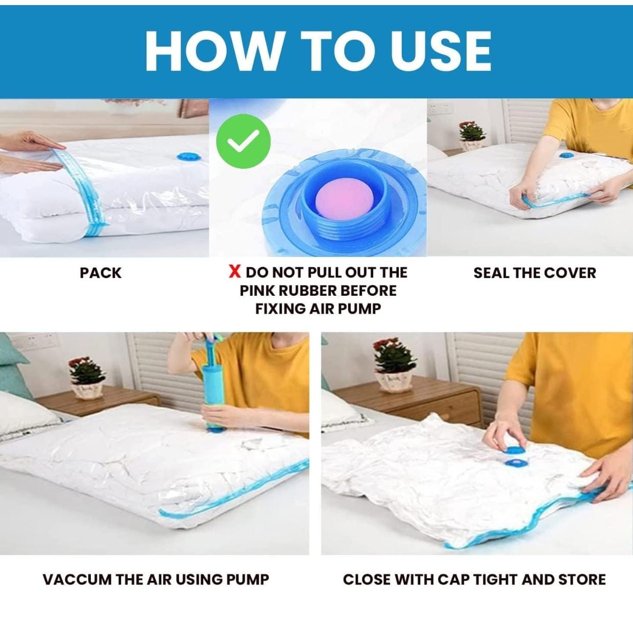 Ziplock Compression Sealer Bags